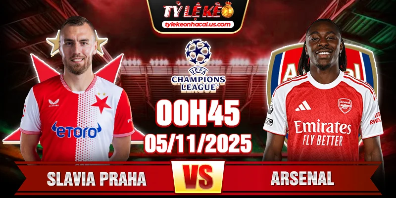 Slavia Praha Vs Arsenal 00h45 5_11 Champions League 2025_26